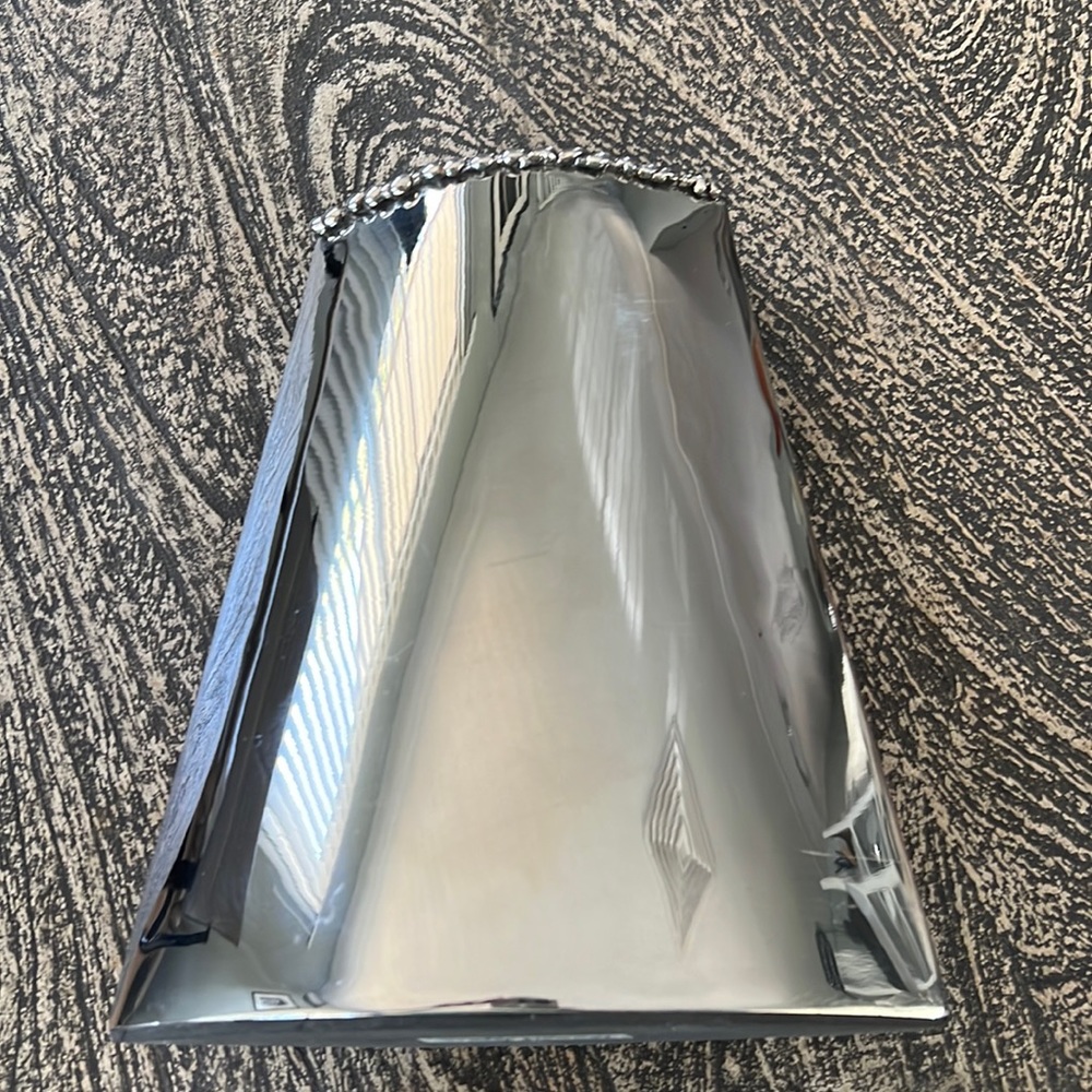 Decorative silver vase